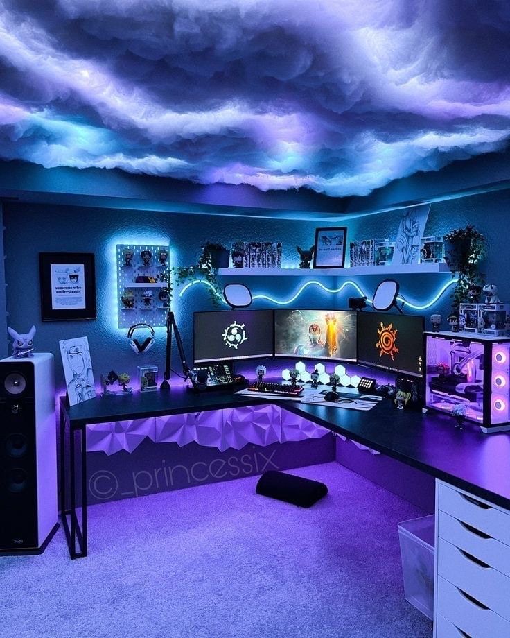 PODCAST & GAMING STUDIO | Professional Interior e-Design Services | Influencer Background Ideas | Color Selection | Lighting | Shopping List