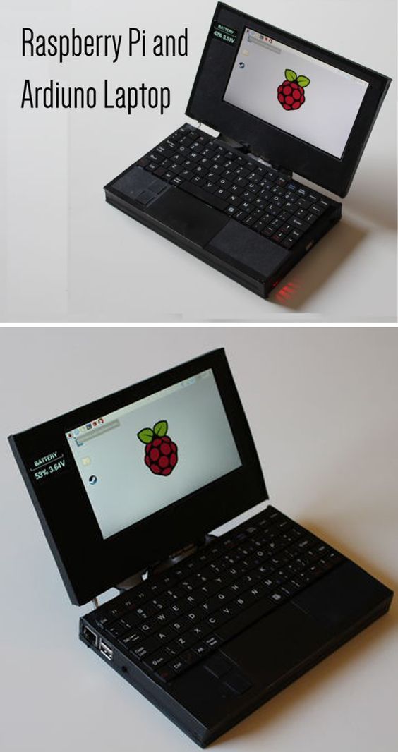 Raspberry Pi and Arduino Laptop