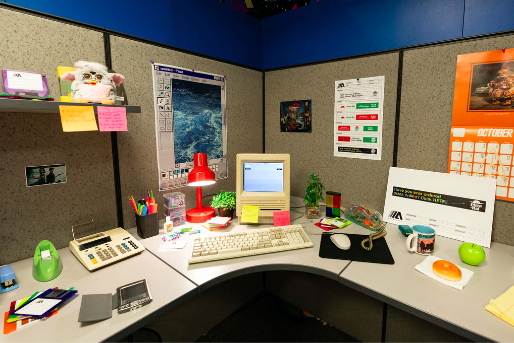 Adobe has recreated the ad agency office of the 90s (complete with floppy disks and Rolodex)