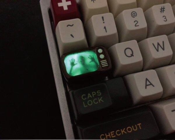 Horror TV Tab Keycap